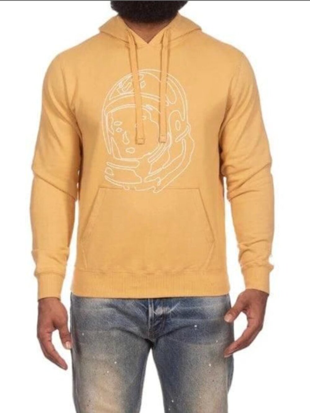Billionaire Boys Club Lined Helmet Hoodie — Curry / Yellow — Size XL